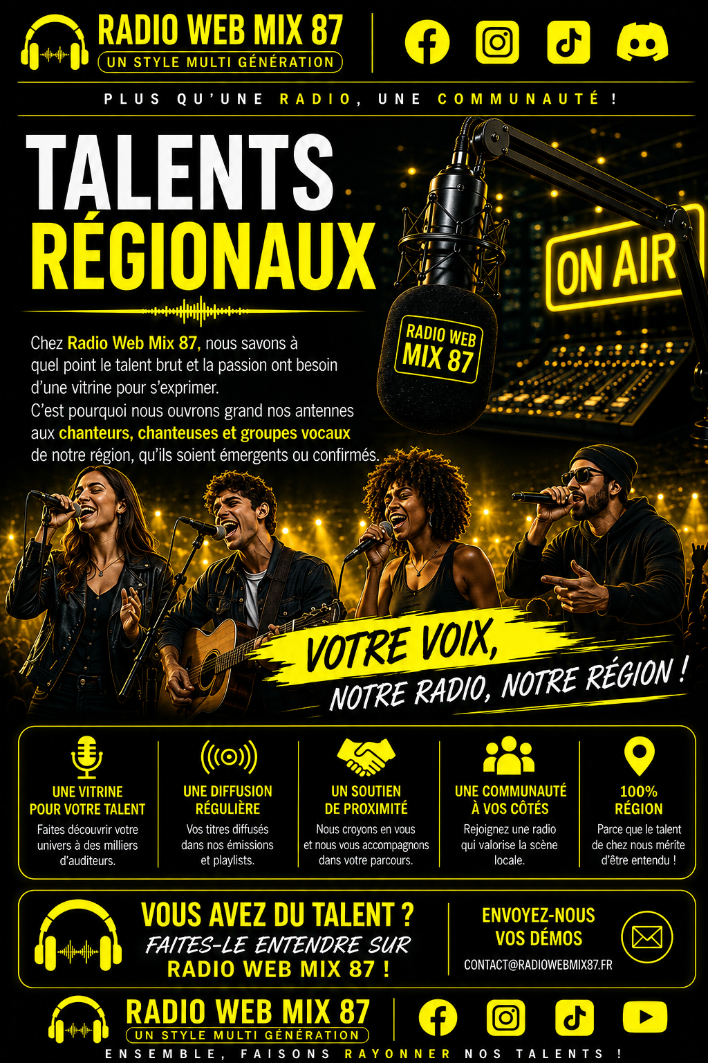 Nos artistes à l'antenne